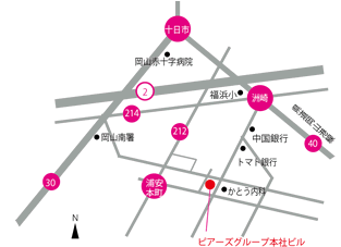 コミュニティハウスピア　地図