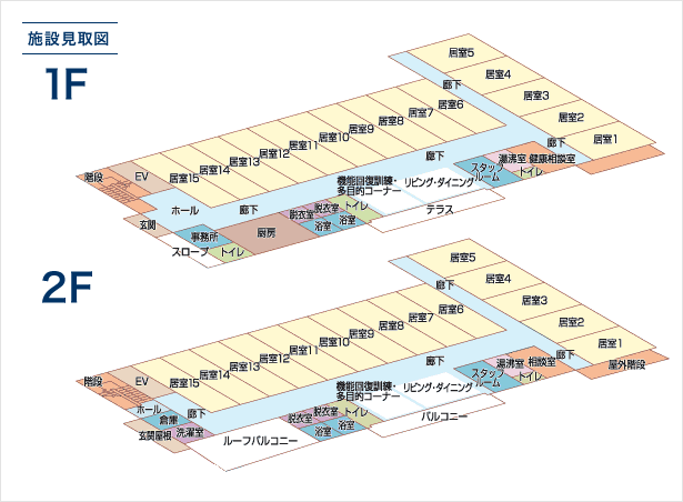 シルバーピアーズ共生施設見取図