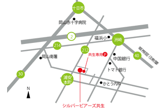 シルバーピアーズ共生　地図